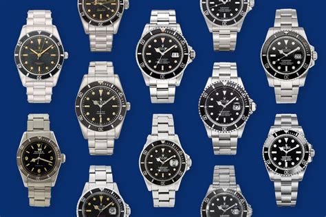 Rolex Submariner models by year